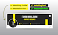 design professional linkedin banner, header, cover