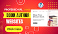 build author website, ebook website, book author website to sell books online