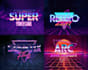 create retro 80s logo within 24 hours
