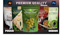 do product packaging, label, pouch and packaging design