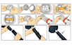 create step by step illustrations for user instructions