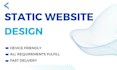 build a responsive static html css landing page website