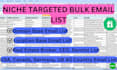 provide a targeted email list with any keywords and location