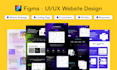 design figma website, UI, UX, and landing page