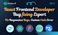 fix bugs on react, next website by HTML, CSS, tailwind, resolve responsive issue