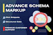 create schema markup and structured data and rich snippet