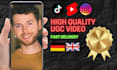 create a high quality german ugc video