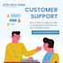be your virtual receptionist, customer care support