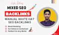 create mix SEO backlinks with white hat link building