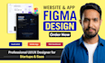 do modern figma design, website mockup, figma landing page, website ui ux