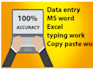 do fastest data entry in one day and internet research
