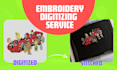 digitize image to embroidery logo in dst,pes etc