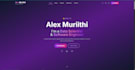 custom portfolio website design using HTML, CSS, and javascript