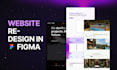 redesign your website or landing page UI UX design in figma