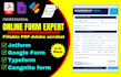 create jotform, google form, cognito form, type form, online survey, pdf form