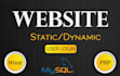 make a simple user interface website with HTML CSS PHP mysql