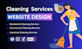 create cleaning business website using elementor