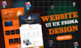 do ui ux design, website ui ux design, or landing page in figma