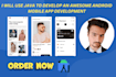use java to develop an android app development android studio