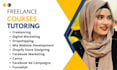 be your freelance courses tutor