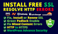install SSL certificate fix https error on wordpress site with any hosting