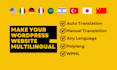 create or translate your multilingual website using polylang or wpml