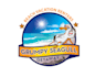 design a modern beach logo with my innovative thought process