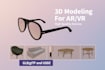 deliver glb, gltf, usdz 3d models for ar and VR