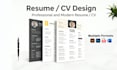 design a modern professional and ats friendly resume or CV