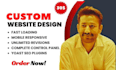 create custom wordpress website design and redesign website