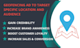 setup highly converting geofencing ads campaign to target audience location