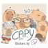 design your personal capybara mascotte in a chibi cartoon style