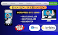 design, redesign site using elementor, brizy, bricks builder