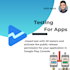 provide 20 testers pre release closed testing for 14 days