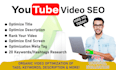 be your youtube channel and video SEO expert