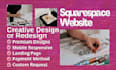 design professional business website, squarespace redesign