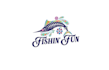 design awesome fishing fun logo