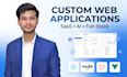 do custom website development as full stack developer