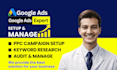 collect leads for locksmith, courier, garage door repair service via google ads