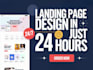 design a quick elementor landing page for your website