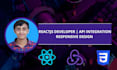 do api integration in reactjs website and responsive design