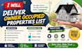 deliver list of owner occupied properties