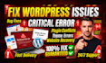 fix wordpress error, critical issues and bug fix