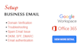 configure, fix microsoft office 365 and google workspace