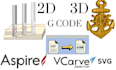 do cnc programming aspire vcarve pro dxf svg gcode cnc cutting
