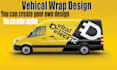do car wrap design, vehicle wrap design, van wrap design