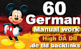 create 100 permanent german SEO backlinks on de site