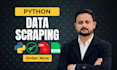 do python web scraping, data scraping, data extraction python web scraper