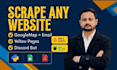 do data scraping, google map scraper, b2b data extraction for you
