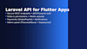 build laravel API and admin panel for your flutter app